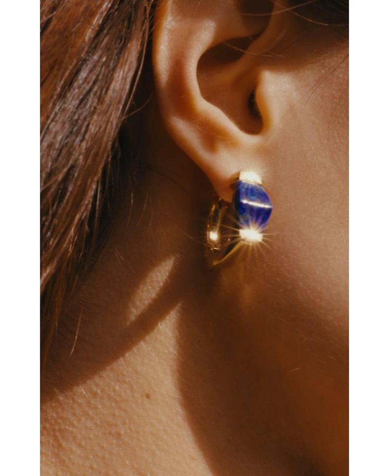 Retro Chic Ishtar Goddess Hoop Earrings