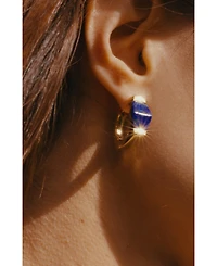 Retro Chic Ishtar Goddess Hoop Earrings