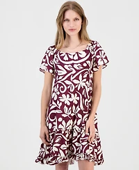 Robbie Bee Women's On-Off Shoulder Flutter-Sleeve Dress