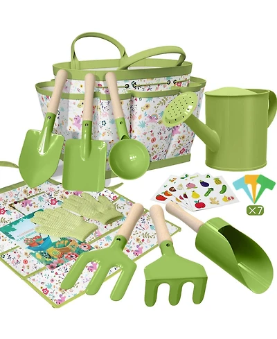 Xdovet Gardening Tool Set Tote Bag Watering Can Trowel Apron and Book