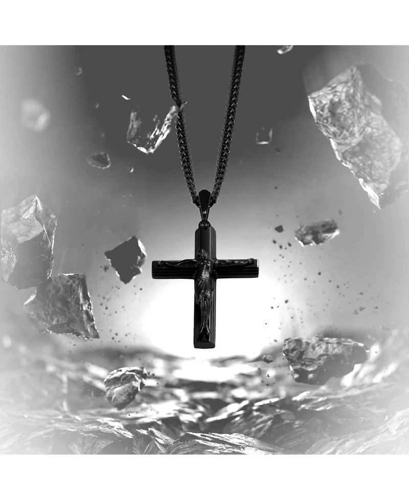 Vincero Crucifix Pendant - Stealth