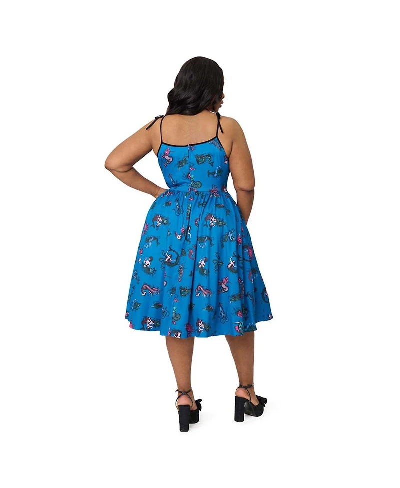 Unique Vintage Plus 1950s Cotton Swing Dress