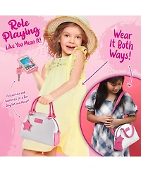 Gnuadz Play Purse Pretend Phone Wallet Cards Keys Makeup Role Kids Toy