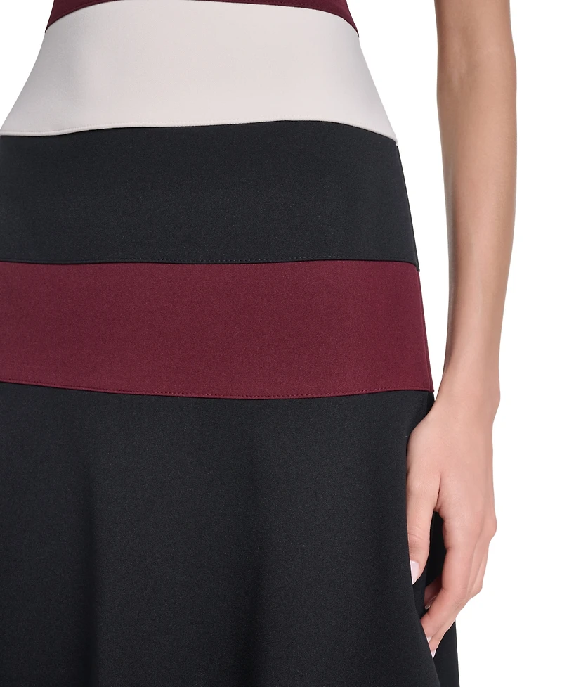 Tommy Hilfiger Women's Short-Sleeve Colorblock Sheath Dress