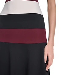 Tommy Hilfiger Women's Short-Sleeve Colorblock Sheath Dress