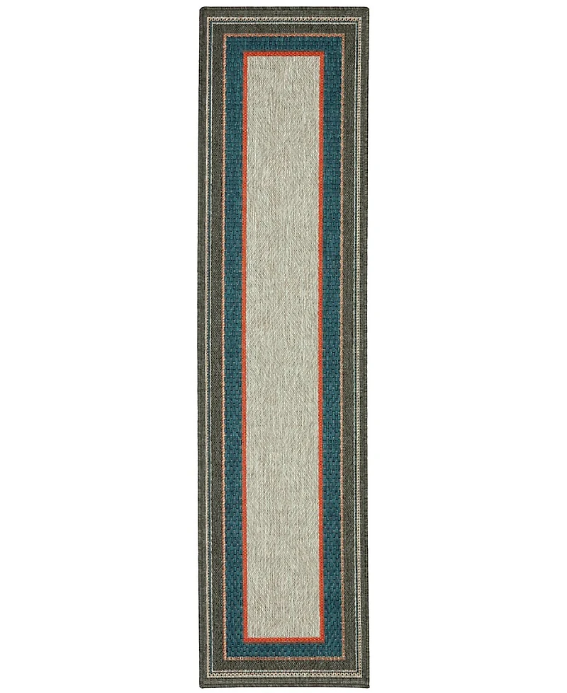 Oriental Weavers Latitude 8021L Gray 1'10" x 7'6" Runner Rug