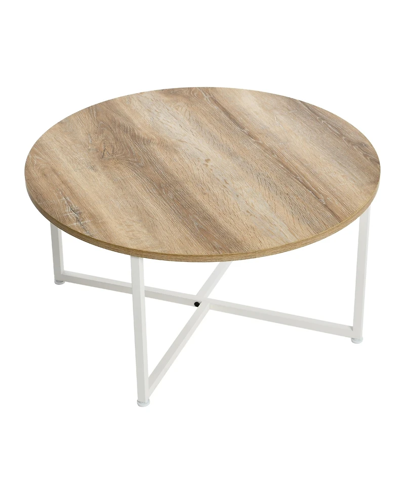 Household Essentials Jamestown Round Coffee Table
