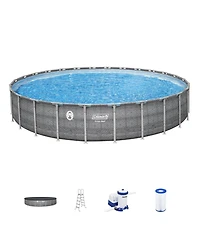 Coleman 26' x 52" Power Steel Frame Deluxe Series Above Ground Swimming Pool Set