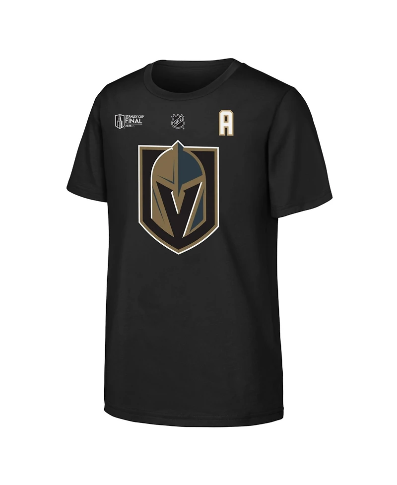 Outerstuff Big Boys and Girls Jack Eichel Black Vegas Golden Knights 2026 Stanley Cup Final Name Number T-Shirt