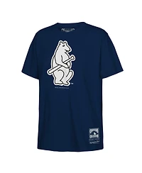 Mitchell & Ness Big Boys and Girls Navy Chicago Cubs Retro Logo T-Shirt