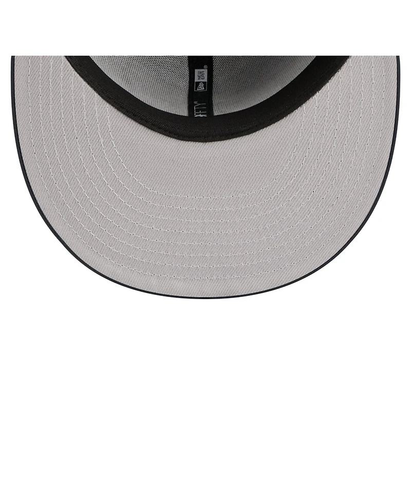 New Era Men's Black Detroit Red Wings Color Pop 59FIFTY Fitted Hat