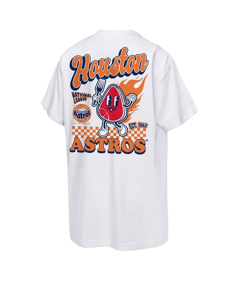 Mitchell & Ness Big Boys and Girls White Houston Astros Cooperstown Concession T-Shirt