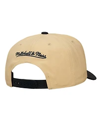 Mitchell & Ness Men's and Women's Khaki/Navy Indiana Fever Pro Pinch Snapback Hat