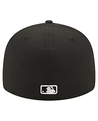 New Era Men's Black York Yankees Americana Bald Eagle Pre-Curved 59FIFTY Fitted Hat