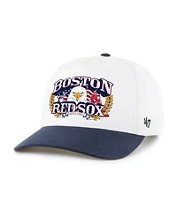 '47 Brand Men's White/Navy Boston Red Sox Americana Eagle Hitch Adjustable Hat
