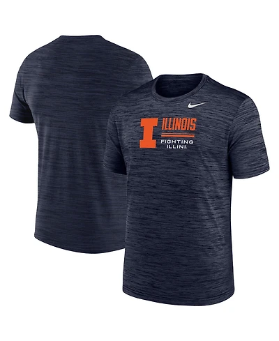 Nike Men's Navy Illinois Fighting Illini Velocity Dri-fit T-Shirt