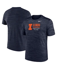 Nike Men's Navy Illinois Fighting Illini Velocity Dri-fit T-Shirt