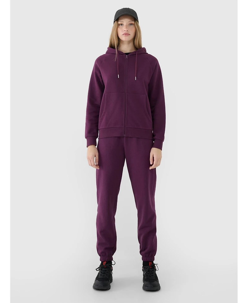 4F Women's Zip-Up Hooded Sweatshirt