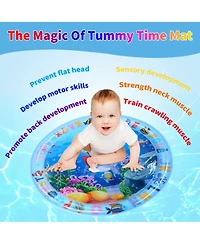 Cowin Tummy Time Water Mat for Baby Inflatable Activity Center