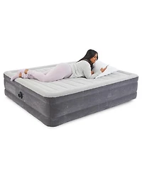Intex 18" Inflatable Elevated Air Mattress Bed w/Built In Pump, King (2 Pack)