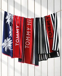 Tommy Hilfiger Boulevard Cotton Beach Towel, 68" x 36"