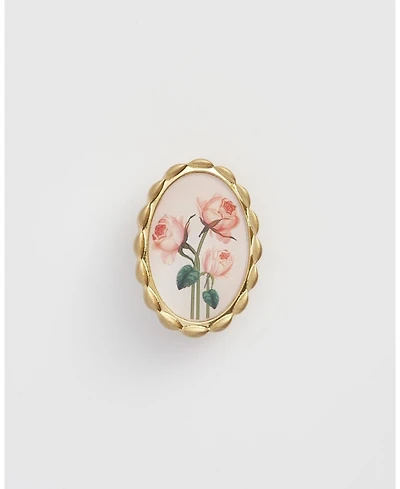 Fable England Framed Roses Brooch