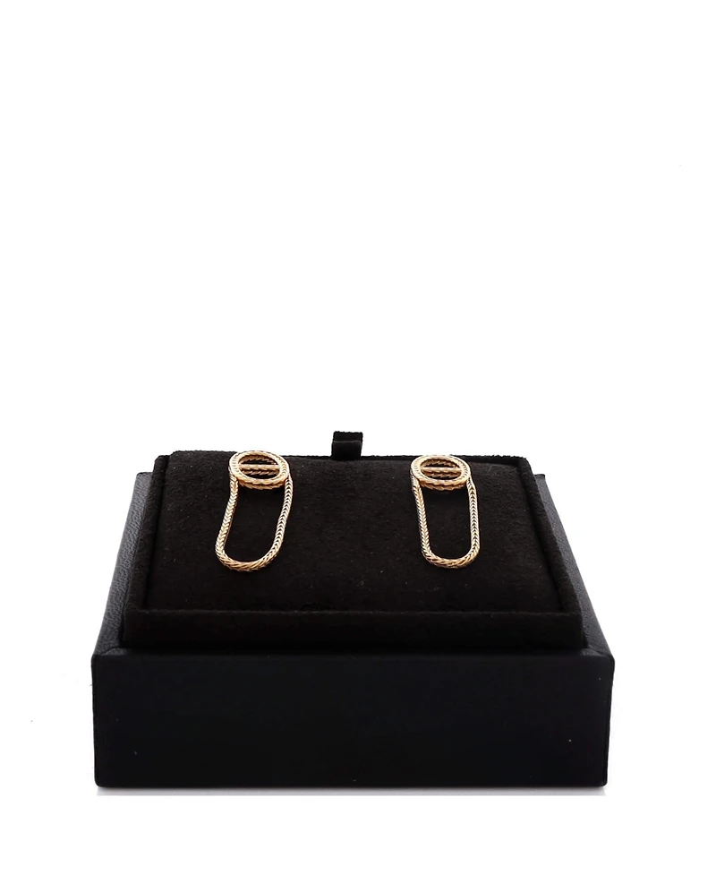 Pre-Owned HERMES Chain d'Ancre Danae Earrings