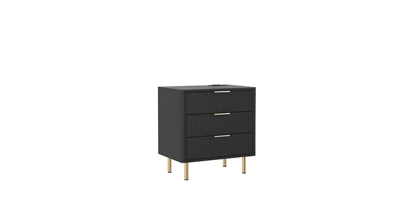 Lucky One 23"W Smart Nightstand with Charging Station, Voice-Controlled Night Light