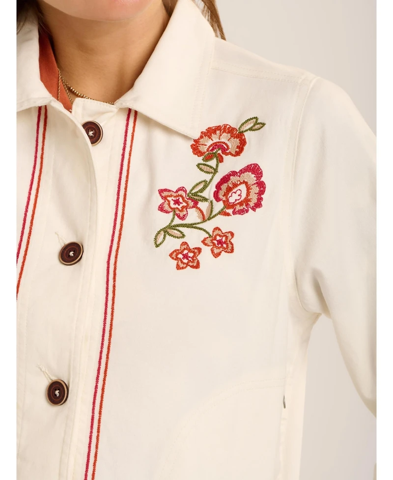 Brakeburn Women's Celestina Floral Embroidery Jacket