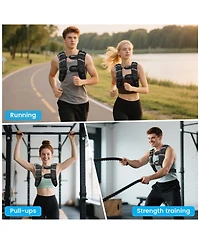 Aofar Weighted Vest Reflective Adjustable Workout Fitness Running