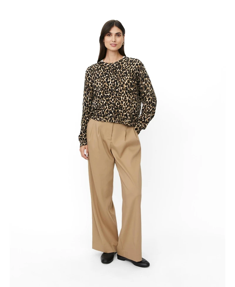 Masai Copenhagen Women's MaLika Leopard Print Cardigan