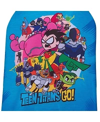 Teen Titans Go! Boys' Kids 14- 4 Filmstrip Pattern 2-Piece Raglan Long-Sleeve Sleep Shirt Pajama Pant Set