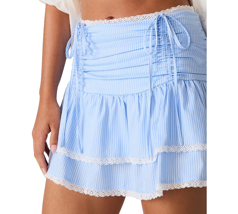 Steve Madden Women's Darienne Tiered Mini Skirt