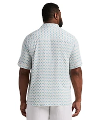 Cubavera Men's Big & Tall Geometric Print Camp Collar Shirt