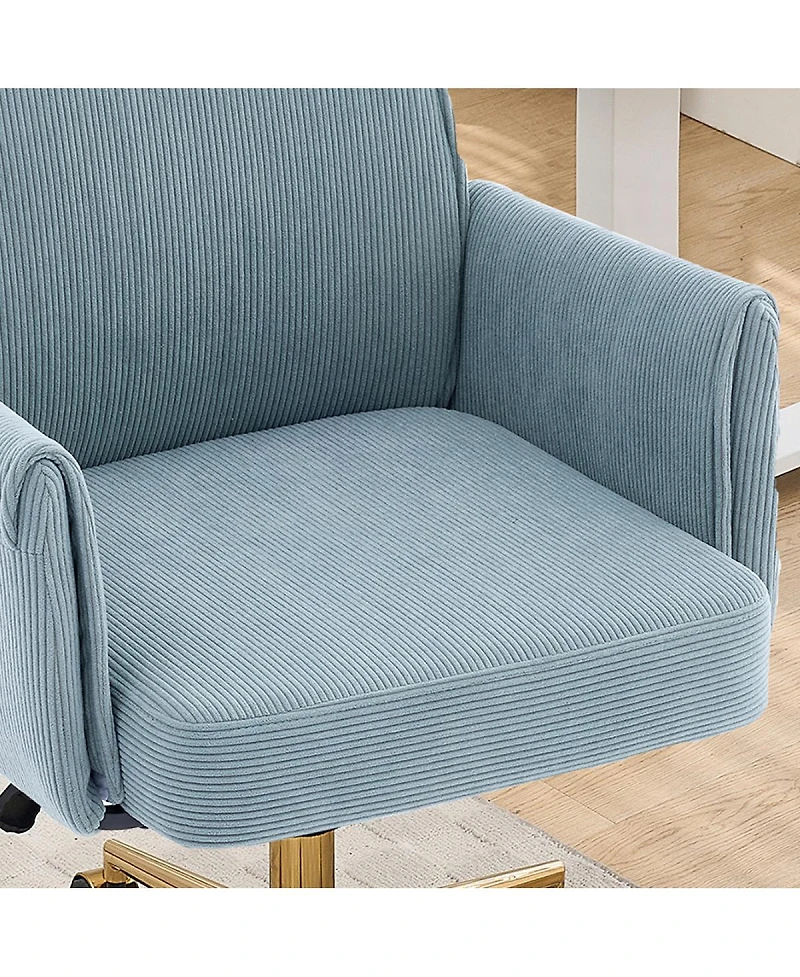 Streamdale Furniture Mid-Back Ergonomic Striped Fabric Office Chair