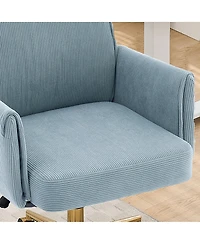 Streamdale Furniture Mid-Back Ergonomic Striped Fabric Office Chair