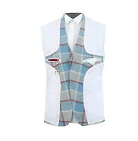 Elie Balleh Men's Slim Fit Plaid Sports Blazer