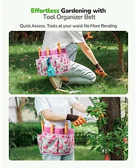 Xdovet Garden Tool Set Organizer Belt 10-Piece Rust-Proof Kit Gift