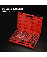Xdovet Socket Set Sae Metric Ratchet Extension Universal Joint 94pieces