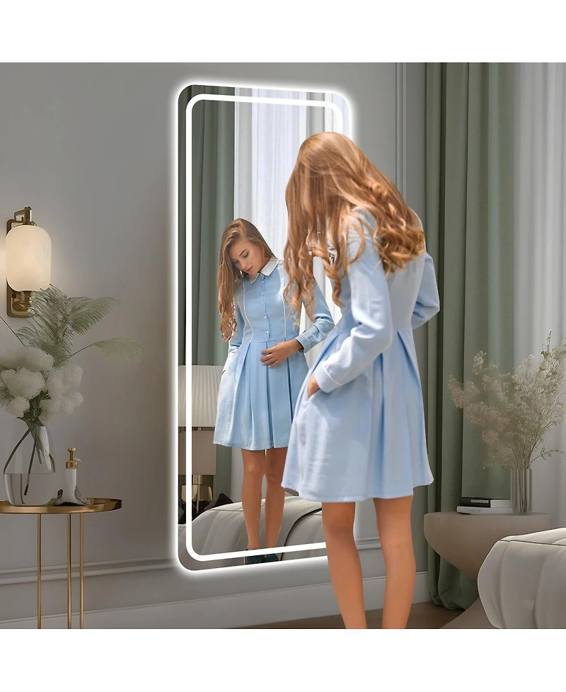 Laoties Led Full Length Mirror with Lights, Dimmable