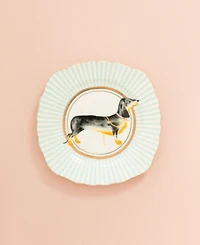 Yvonne Ellen Dog Cake Plates, Set of 4
