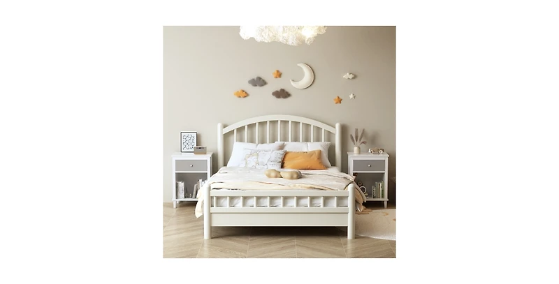 Lucky One 22.8"W Nightstand with Drawer and Shelf