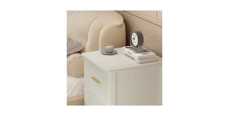 Lucky One 22.8"W 2-Drawer Nightstand