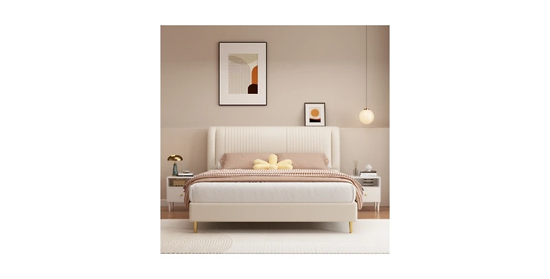 Lucky One 23.6"W Nightstand with Drawer and Shelf