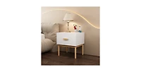 Lucky One 1-Drawer Nightstand with Solid Pine Legs