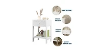 Lucky One Nightstand with Drawer and Shelf