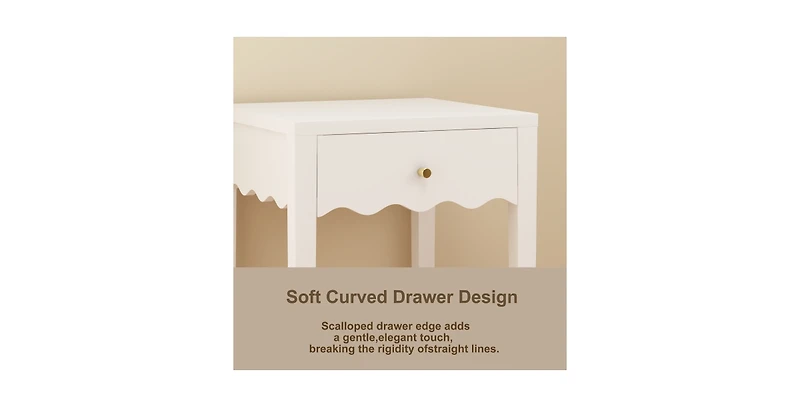 Lucky One 16.7"W 1-Drawer Nightstand