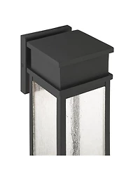 John Timberland Sintef 14 High Modern Outdoor Wall Light Fixture Mount Porch House Led Bulb Sand Finish Glass Shade