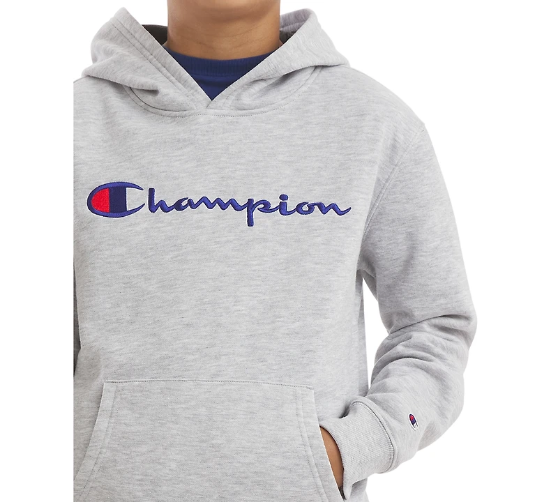 Champion Boys' 8-20 Signature Logo Pullover Hoodie
