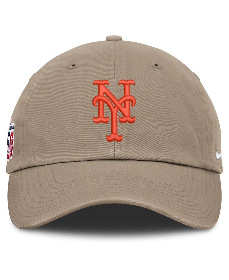 Nike Men's Khaki New York Mets Celebrating America's 250th Club Adjustable Hat